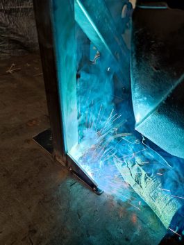 Proceso de soldadura de estructura metálica